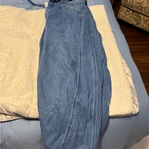 Pilcro Light Blue Denim with Tan Accents